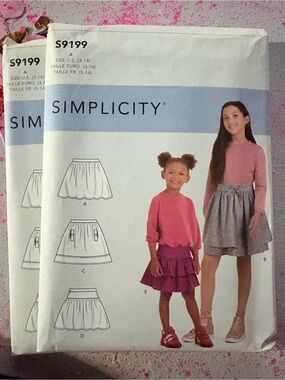 BN UNCUT SIMPLICITY 9199 A SKIRTS SEWING PATTERNS